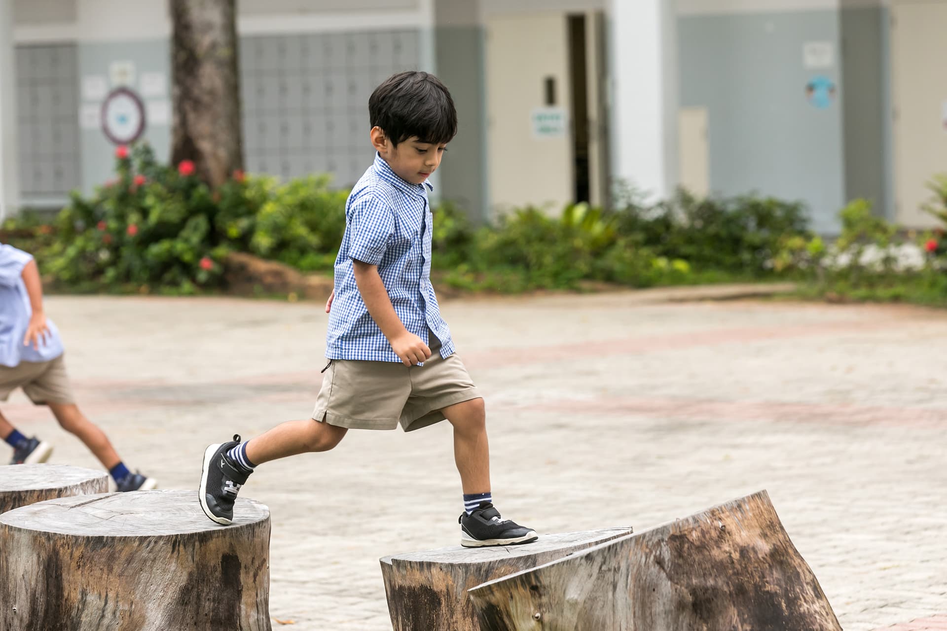 Student at playground