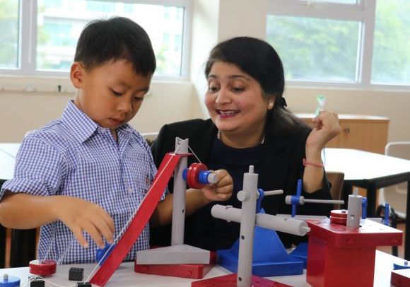 Atima Joshi Interacting with a student